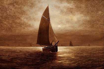 埃尔布里奇·韦斯利·韦伯的《夜间航行》