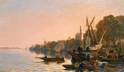 阿尔贝托·帕西尼的《尼罗河上的渡船》