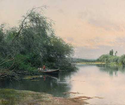 埃米利奥·桑切斯·佩里耶的《河边的一个安静的下午》