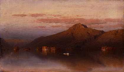桑福德·罗宾逊·吉福德的《来自普莱西德湖的白面山》