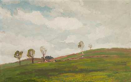 古斯塔夫·马库恩（Gustav Macoun）《Kameničky附近的风景》