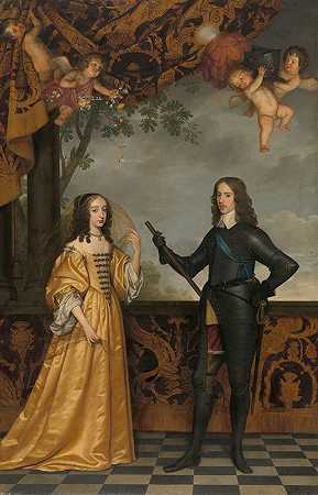 杰拉德·范·洪索斯特的《奥兰治王子威廉二世（1626-1650）及其妻子玛丽·斯图尔特（1631-1660）肖像》