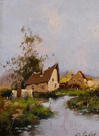 《风景》，作者：Eugène Galien Laloue