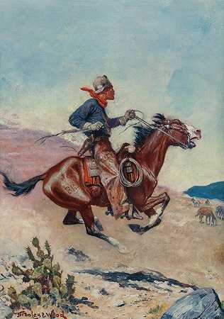 斯坦利·卢埃林·伍德的《小马快车骑士》