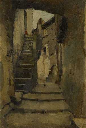 “罗马小巷里的楼梯