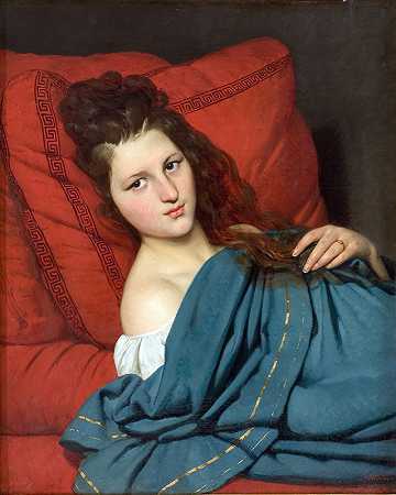 《躺在沙发上的女人》（Joseph DésiréCourt）