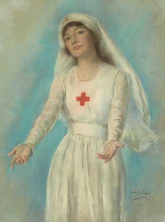 《红十字会护士》作者：Haskell Coffin