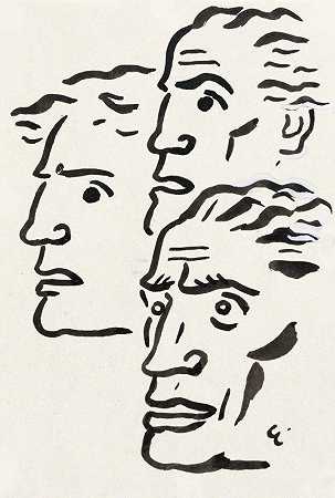 利奥·盖斯特尔的《三个男人的头像》