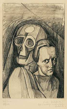 卡尔·维纳（Karl Wiener）的头骨女人肖像