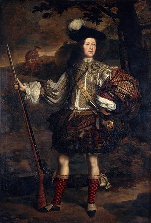 “蒙戈·穆雷勋爵（Am Morair Mungo Moirech），1668年至1700年。约翰·迈克尔·赖特（John Michael Wright）第一任阿索尔侯爵之子