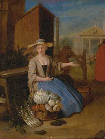 Pieter Angillis的《科文特花园蔬菜卖家》