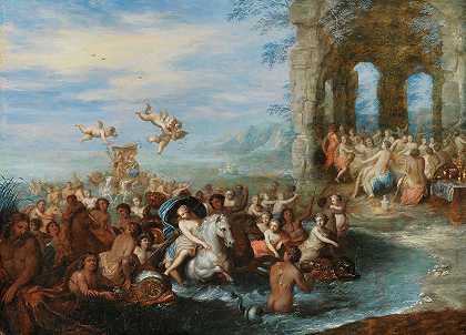 《众神的盛宴，海王星和安菲特里特的婚礼》，作者：Jan Brueghel I