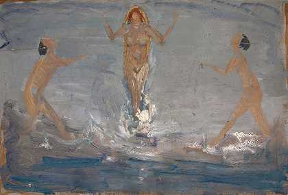 Ernst Schiess的《Eurhythmischer Tanz im Meere》