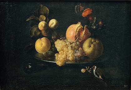 Juan de Zurbarán的《水果与金雀的静物》