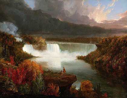 托马斯·科尔的《尼亚加拉瀑布远眺图》