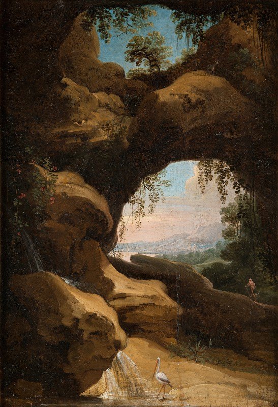 Jan Asselijn的《洞穴风景》