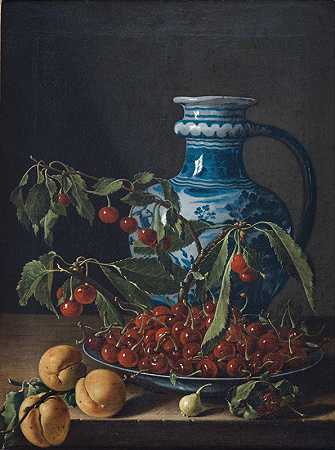 路易斯·梅伦德斯的《水果和果汁的静物》