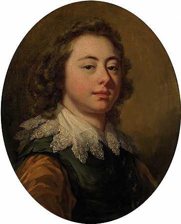 弗朗西斯·科茨（Francis Cotes）的《一个年轻人的肖像，胸围长度》