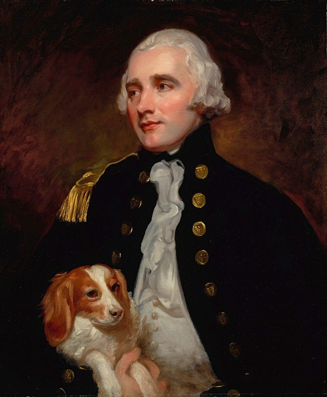 “工兵团一名军官的肖像，半身，乔治·罗姆尼（George Romney）原名乔治·格雷爵士（Sir George Grey）