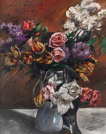 洛维斯·科林斯的《玫瑰、郁金香和丁香》