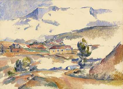 保罗·塞尚（Paul Cézanne）在加丹附近拍摄的《蒙大尼圣维克托尔》（Montagne Sainte Victoire）