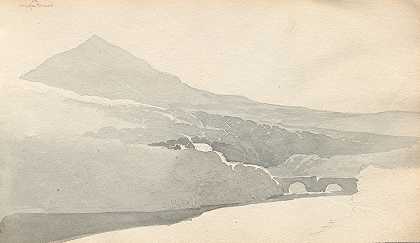 塞缪尔·普鲁特的《素描本：带桥的山地风景》
