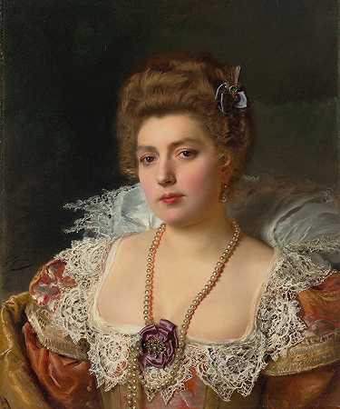 “肖像一个戴着珍珠的女人