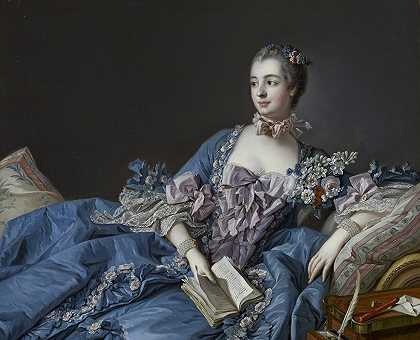 “蓬帕杜夫人（珍妮·安托瓦内特·泊松，1721-1764），弗朗索瓦•布歇