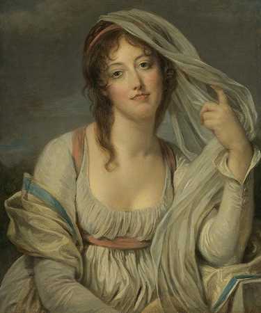 让-巴蒂斯特·格鲁泽的《特雷马特的范·韦斯特伦夫人肖像》