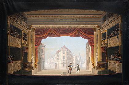 “C.F.克里斯滕森制作的《雅各布诉蒂博》中的皇家剧院内部
