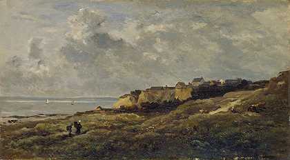 查尔斯·弗朗索瓦·道比尼的《诺曼底海岸风景》