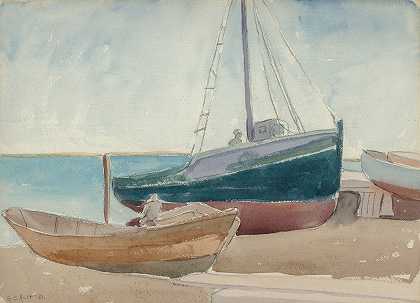 乔治·科普兰·奥尔特的《海滩上的船》