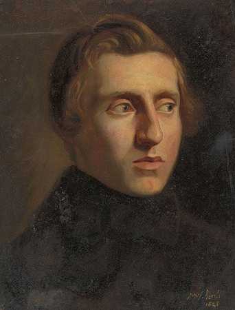 Jozef Israëls的《年轻人的肖像》