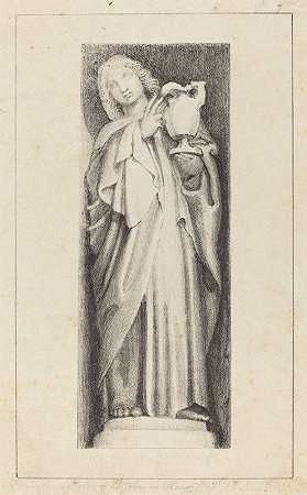 《圣约翰》，出自亨利七世教堂威斯敏斯特大教堂，玛丽亚·丹曼1829年出版
