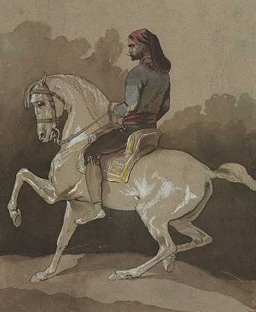 Horace Vernet的《马背上的阿拉伯人》