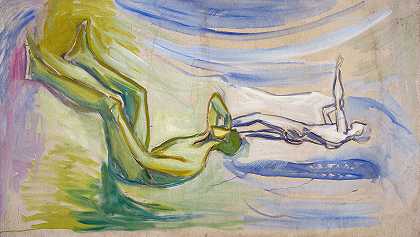 Edvard Munch的《男人转向太阳》