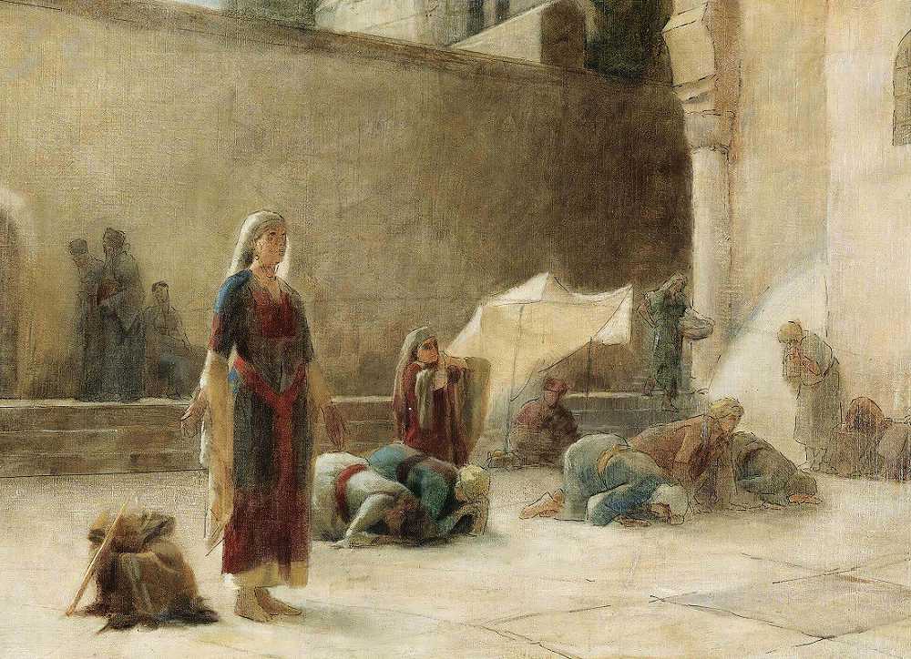 西奥多罗斯·拉利在耶路撒冷的圣殿里
