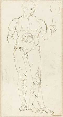 阿尔布雷希特·杜勒的《手持镜子的男性裸体》