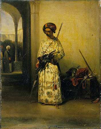 亚历山大·加布里埃尔·德坎普的《维齐尔卫队士兵》
