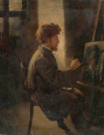 利奥波德·霍洛维茨的《画家在工作》