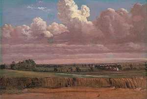 Lionel Constable的《与麦田的风景》