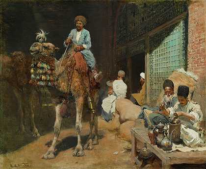 Edwin Lord Weeks的《伊斯帕罕市场》