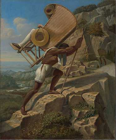 让·弗雷德里克·瓦尔德克（Jean Frédéric Waldeck）的《艺术家从帕伦克（Palenque）到墨西哥奥科辛戈（Ocosingo）乘坐Sillero飞越恰帕斯河》