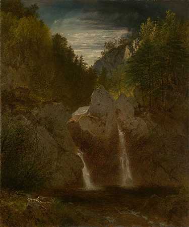 约翰·弗雷德里克·肯塞特的《洛基池，巴什·比什瀑布》