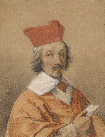 “阿尔芒·让·杜普莱西斯的肖像，黎塞留红衣主教，西蒙·沃伊特