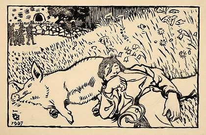 阿克塞利·加伦·卡莱拉的《猪和醉汉》
