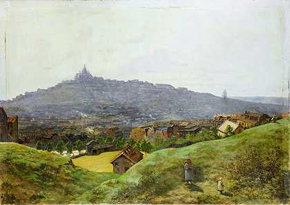 卢西安·马夏斯的《巴黎蒙马特风景》