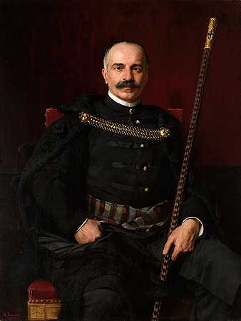 《尤斯塔西·桑古斯科肖像》，作者：卡齐米尔兹·波奇瓦尔斯基