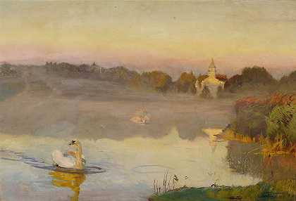 Jozef Chelmonski《Radziejowice的池塘》