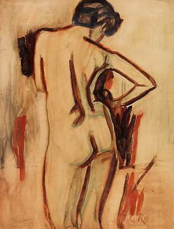 Christian Rohlfs的《裸体站立女性》